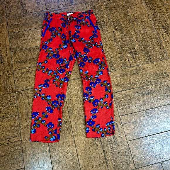 J. Crew Collection Lattice Floral Drapey Pull On Pants Size 2 - Picture 10 of 10